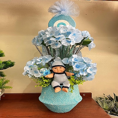 Mavi Yapay bebekli tanzim