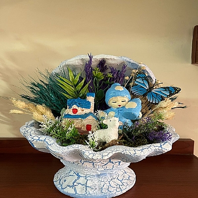 Mavi Yapay bebekli tanzim