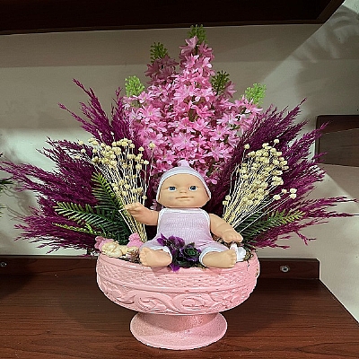 Pembe Yapay bebekli tanzim